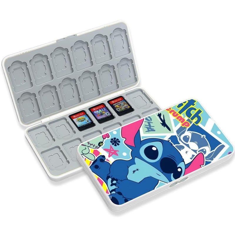 doepeBAE Switch Game Card Case Compatible with Nintendo Switch,Game Card Storage Holder,New Portable Thin Card Protection Case with 24 Game Card Slots and 24 TF Card Slots (24Z-White) - Image 1
